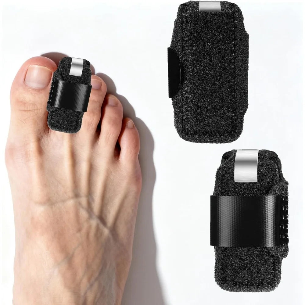 Toe Splints for Straightening Toes Straightener Adjustable Toe Corrector Brace for Toe Injuries Fractures Sprains Foot Care Tool