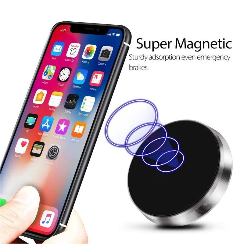 Magnetic Car Phone Holder Universal Car Phone Stand For iPhone Samsung Dashboard Wall Mounted Car Magnet Sticker