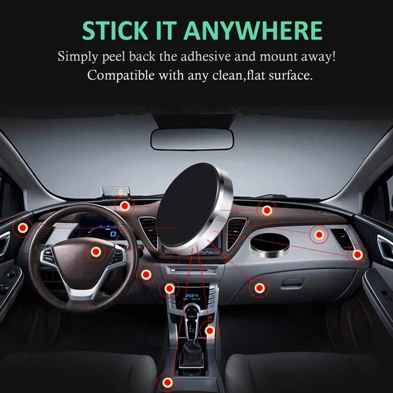 Magnetic Car Phone Holder Universal Car Phone Stand For iPhone Samsung Dashboard Wall Mounted Car Magnet Sticker