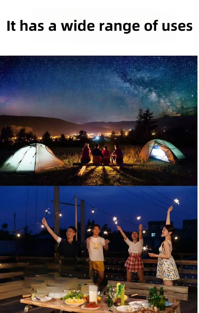 Rechargeable LED Indoor and Outdoor Emergency Portable Light (with Battery) Flash BBQ Tent Camping Light Lights Lamp Lantern