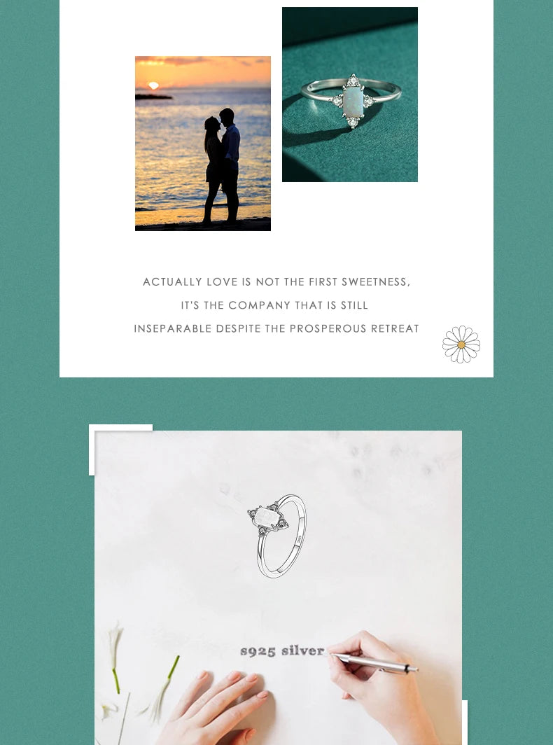 Modian Real 925 Sterling Silver Rings For Women Shining Crown Opal Finger Ring Classic Luxury Wedding Statement Jewelry Anel