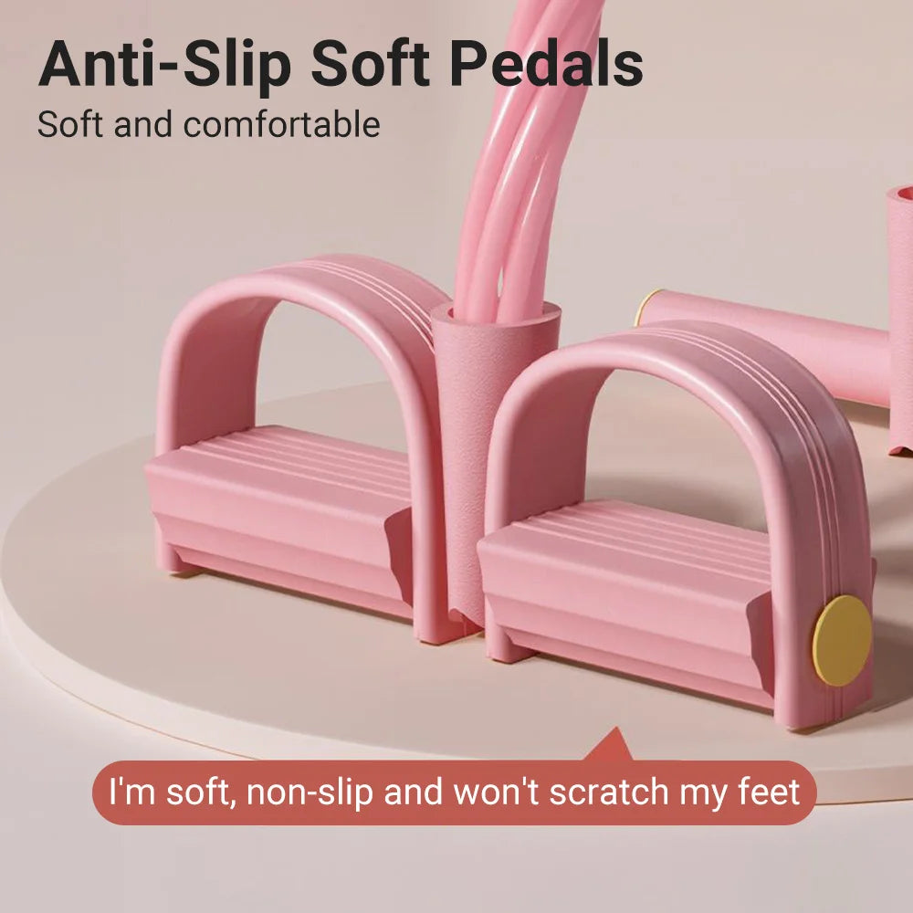 6-Tube Resistance Band Multi Function Tension Rope Fitness Bands 6-Tube Elastic Yoga Pedal Puller For Sports Exercises At Gym For Women