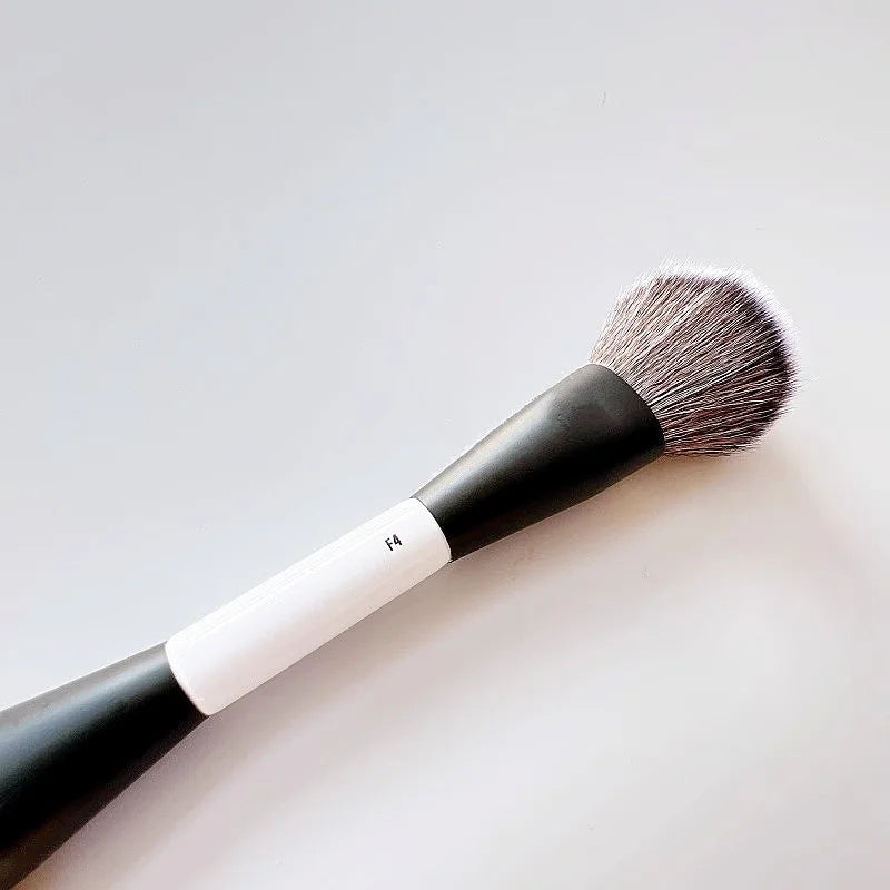F4 Dual-Ended Foundation Face Brush Double-ended Powder Blush Contour and Eyeshadow Concealer Makeup Brushes
