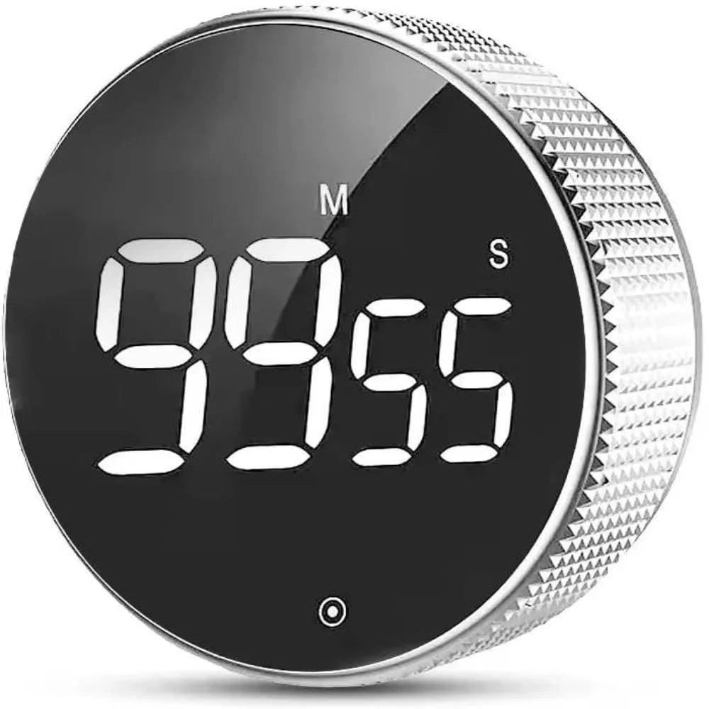 Large LED Display Magnetic Kitchen Timer Manual Operation Countdown Function Digital Timer Magnetic Base Countup Function