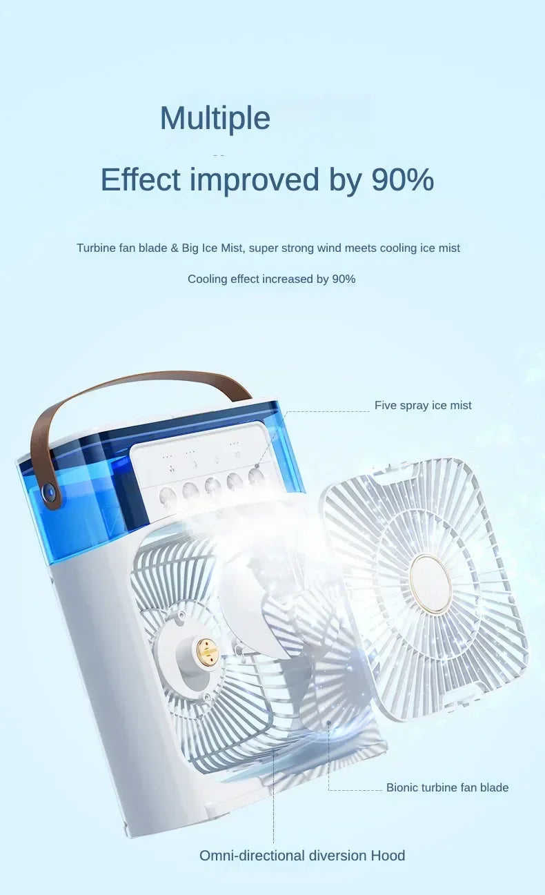 Portable Humidifier  Fan AIr Conditioner Household Small Air Cooler