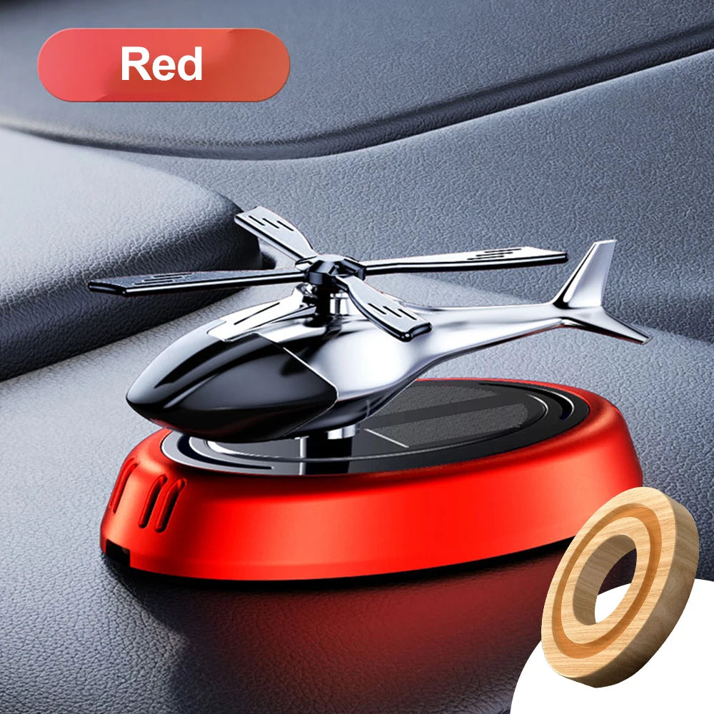 Car air freshener Solar Helicopter Styling Decorative Aromatherapy Car interior accessories Propeller rotary perfume diffuser