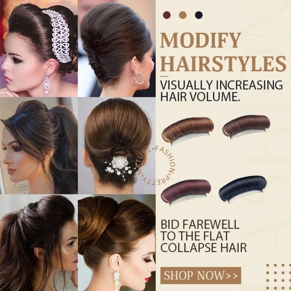 New Invisible Fluffy Hair Pad High Temperature Fiber Insert Comb Wig Cushion Hair Accessory Women's Styling