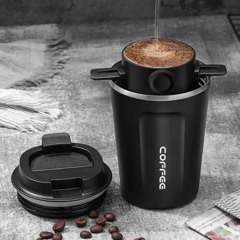 Reusable Tea Pot Holder Coffee Dripper Collapsible Coffee Filter Portable Stainless Steel Drip Coffee Tea Holder Funnel Basket