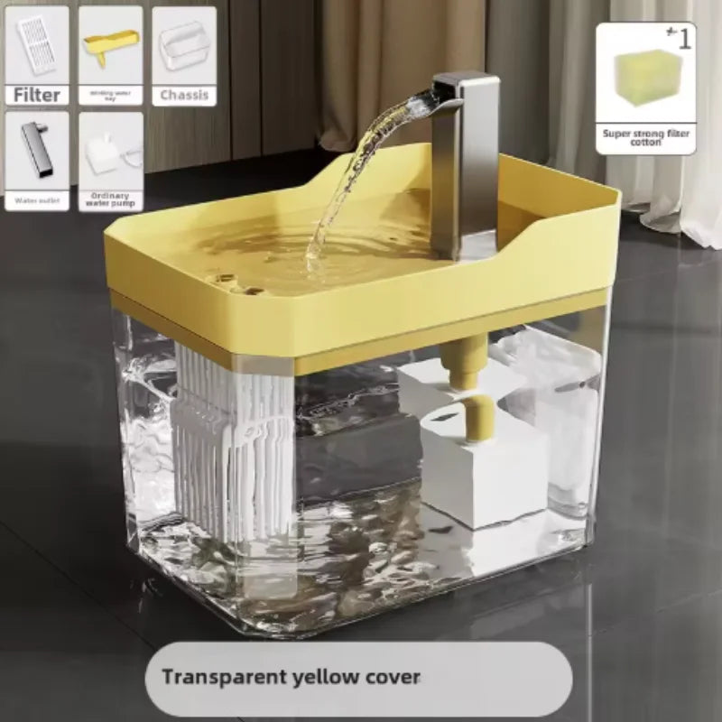 Cat Water Fountain Cat automatic water dispenser filters circulating flowing water intelligent pet automatic water dispenser