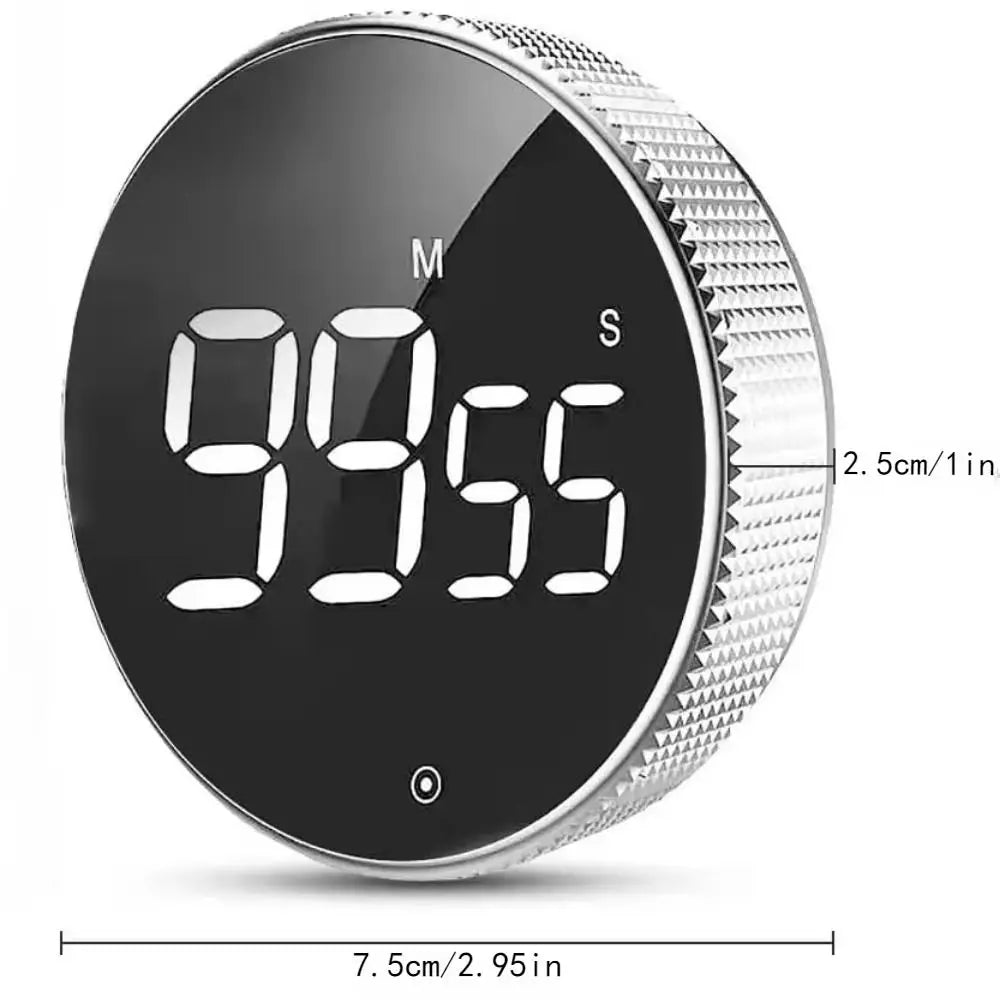 Large LED Display Magnetic Kitchen Timer Manual Operation Countdown Function Digital Timer Magnetic Base Countup Function