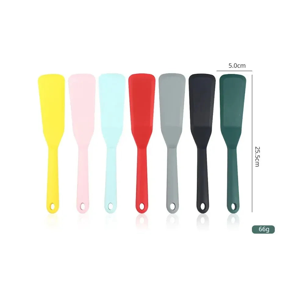 Baking Tools 7 Color Silicone Frying Shovel Non-stick Surface Kitchen Pancake Fried Egg Transfer Shovel Steak Shovel Kitchen