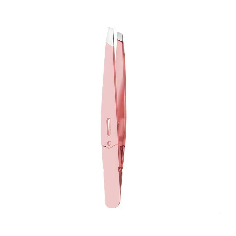 Colorful Eyebrow Tweezer High-Quality Stainless Steel Hair Beauty Fine Hairs Puller Slanted Eye Brow Clips Removal Makeup Tools