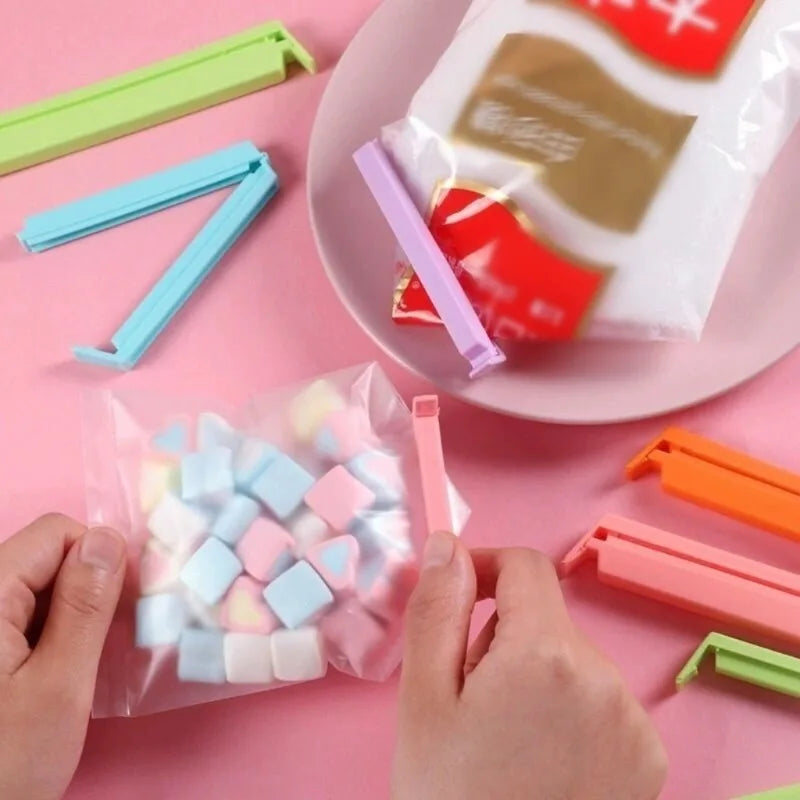Portable Kitchen Storage Food Snack Seal Sealing Bag Clips Sealer Clamp Plastic Tool Kitchen Accessories Food Bag Clips