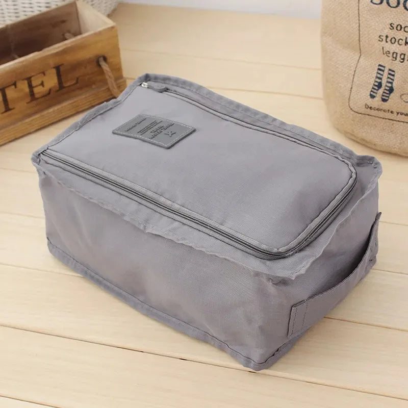 Portable Shoe Bags Travel Dust-Proof Holds Multifunction Waterproof Folding Storage High Capacity Student Shoe Pouch Organizer