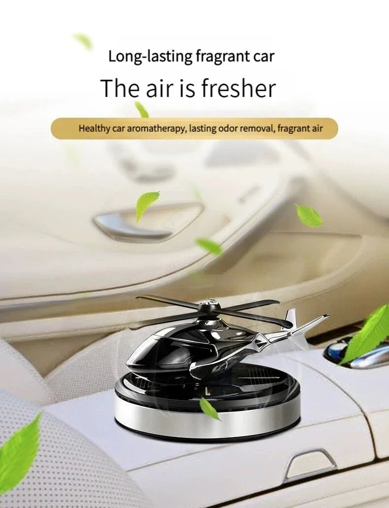 Car air freshener Solar Helicopter Styling Decorative Aromatherapy Car interior accessories Propeller rotary perfume diffuser