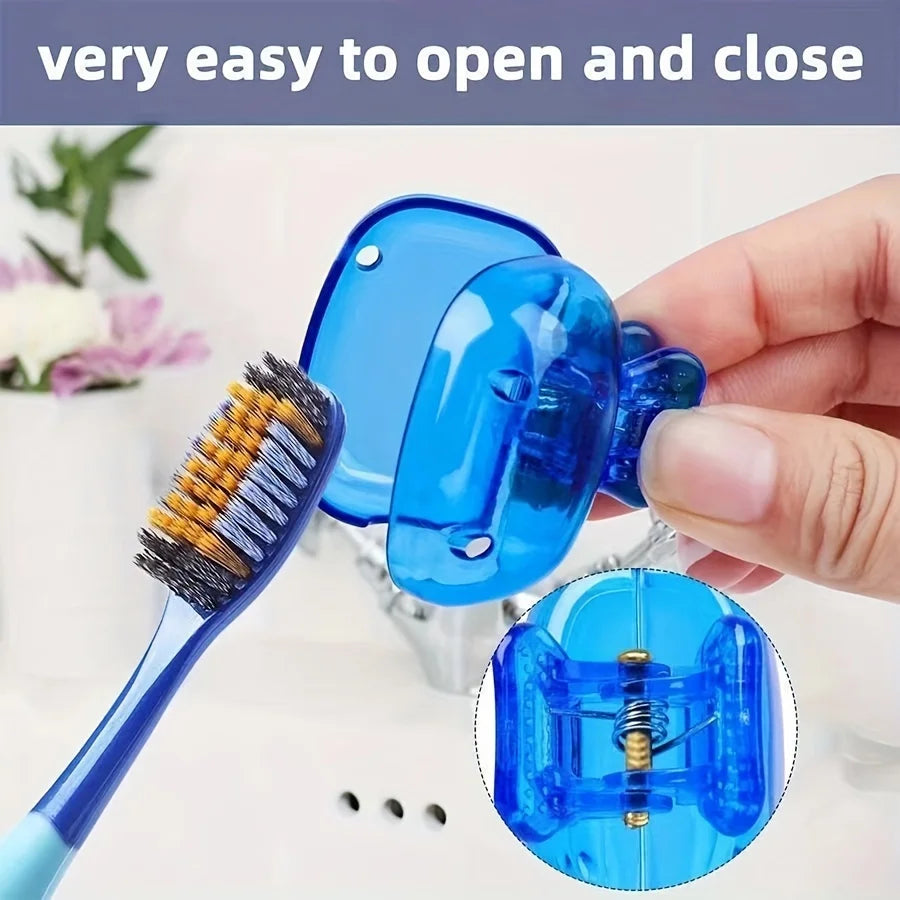 Toothbrush CaseHousehold Storage Clip - Portable Travel Toothbrush Dust Protective Cap - Storage Box Portable Head Travel