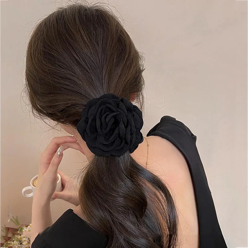 Fabric Rose Flower Hair Claw Clips For Women Girls Hair Clip Barrette Hairpins Hair Clamps Headwear Hair Accessories Gift