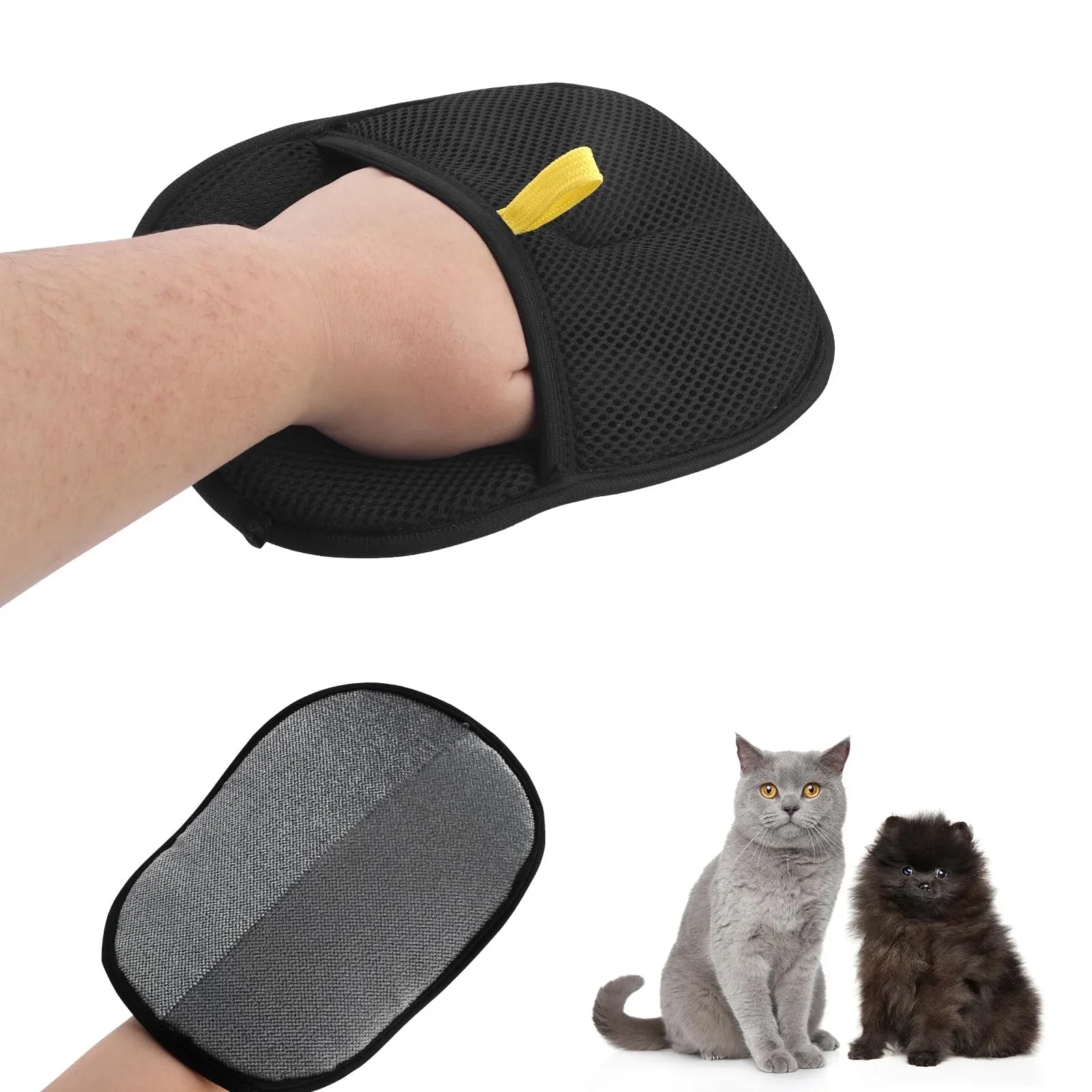 Pet Hair Remover Portable Washable Clothes Hair Dehairing Gloves Pet Cleaning Products Pet Accessories