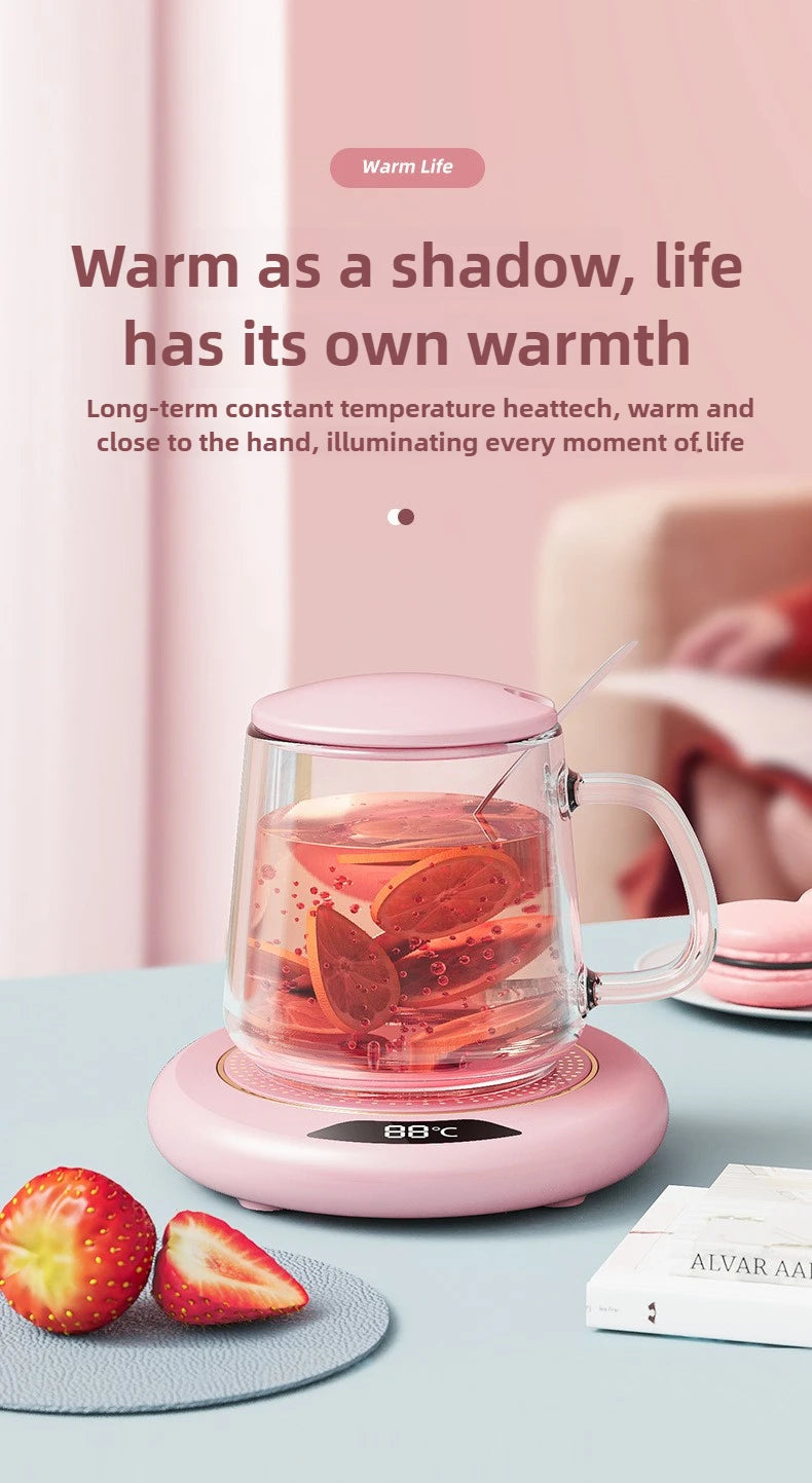 USB Cup Warmer Coffee Mug Heating Coaster 3 Temperature Setting Thermostatic Hot Plate Milk Tea Water Heating Pad Cup Heater