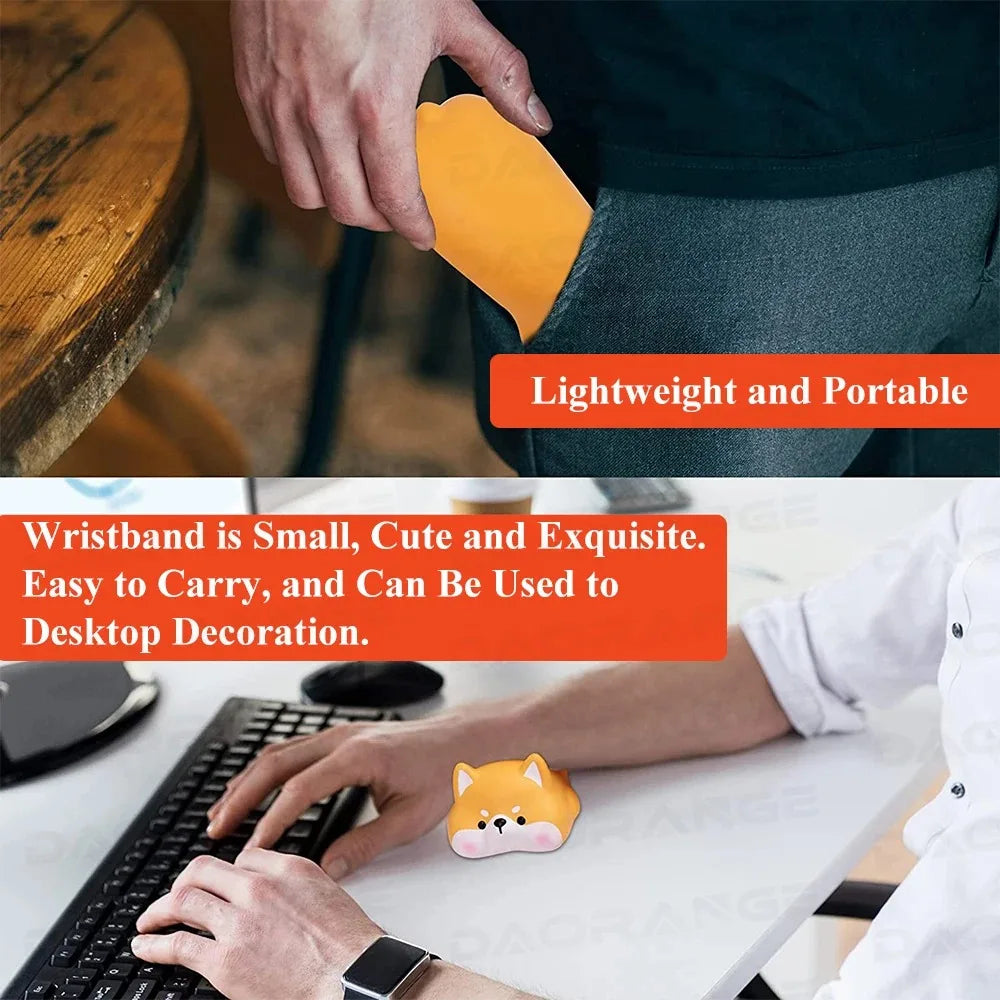 So cute Wrist Mouse Pad Wrist Guard Mouse Pad Office Desk Learning Pad Soft And Comfortable Memory Cotton Rebound Desktop Mat ﻿