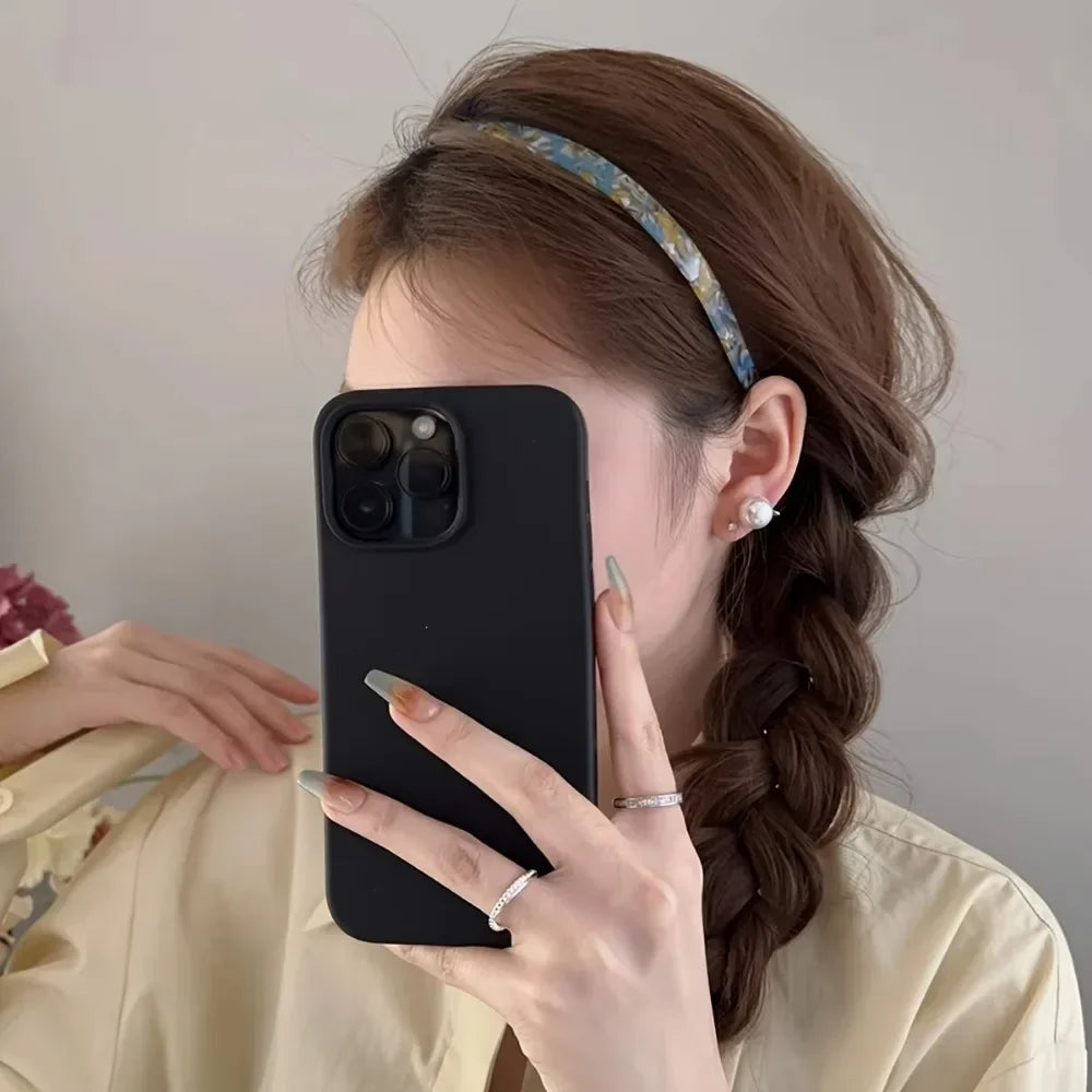 New Acetic Acid Headband Non-Clamping Ear Bone Hair Accessories For Women Fashion Sweet Hair Ornament Girls Hairband