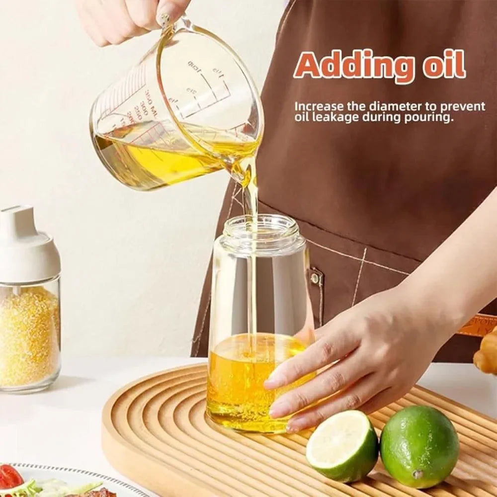 1-4Pcs 2in1 500ml Plastic Spray Oil Sprayer Cooking Oil Sprayer BBQ Picnic Kitchen Tools BBQ Cooking Oil Dispenser