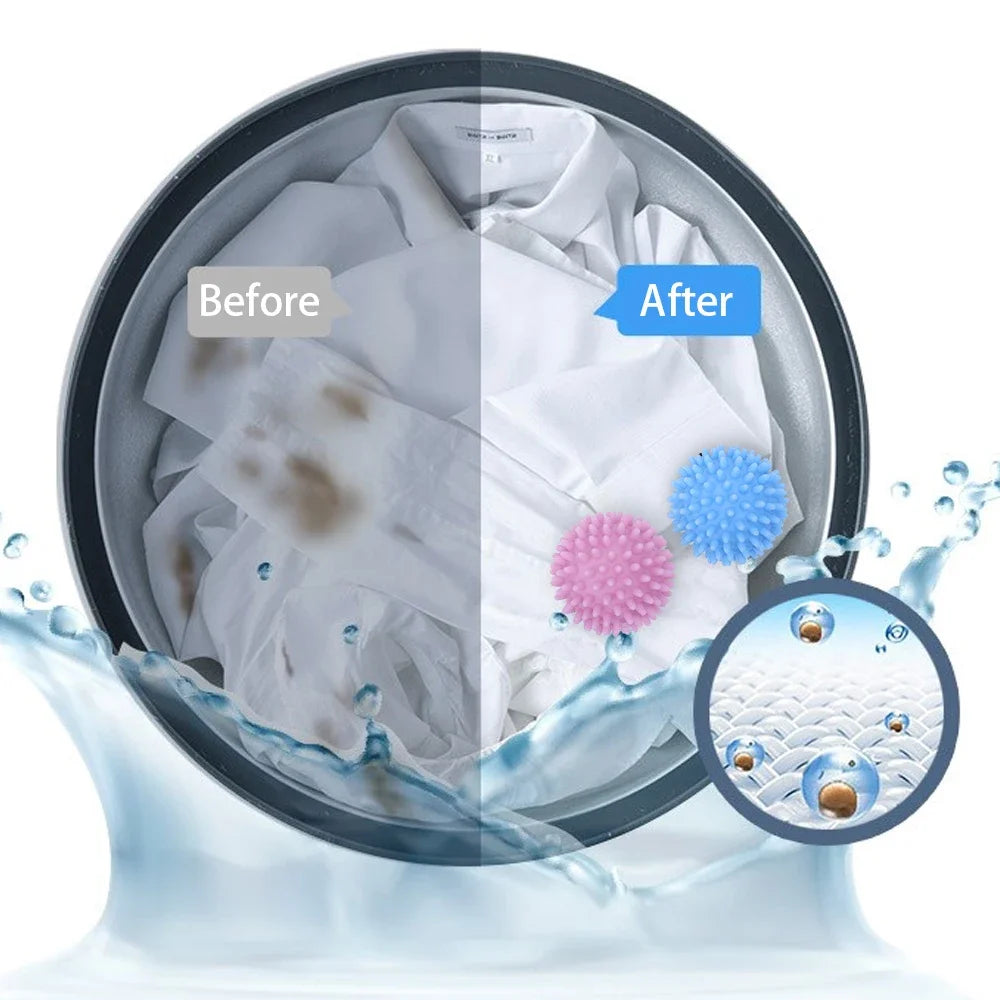 Magic Laundry Ball Reusable PVC Solid Cleaning Ball Household Cleaning Washing Machine Clothes Softener Cleaning Tools