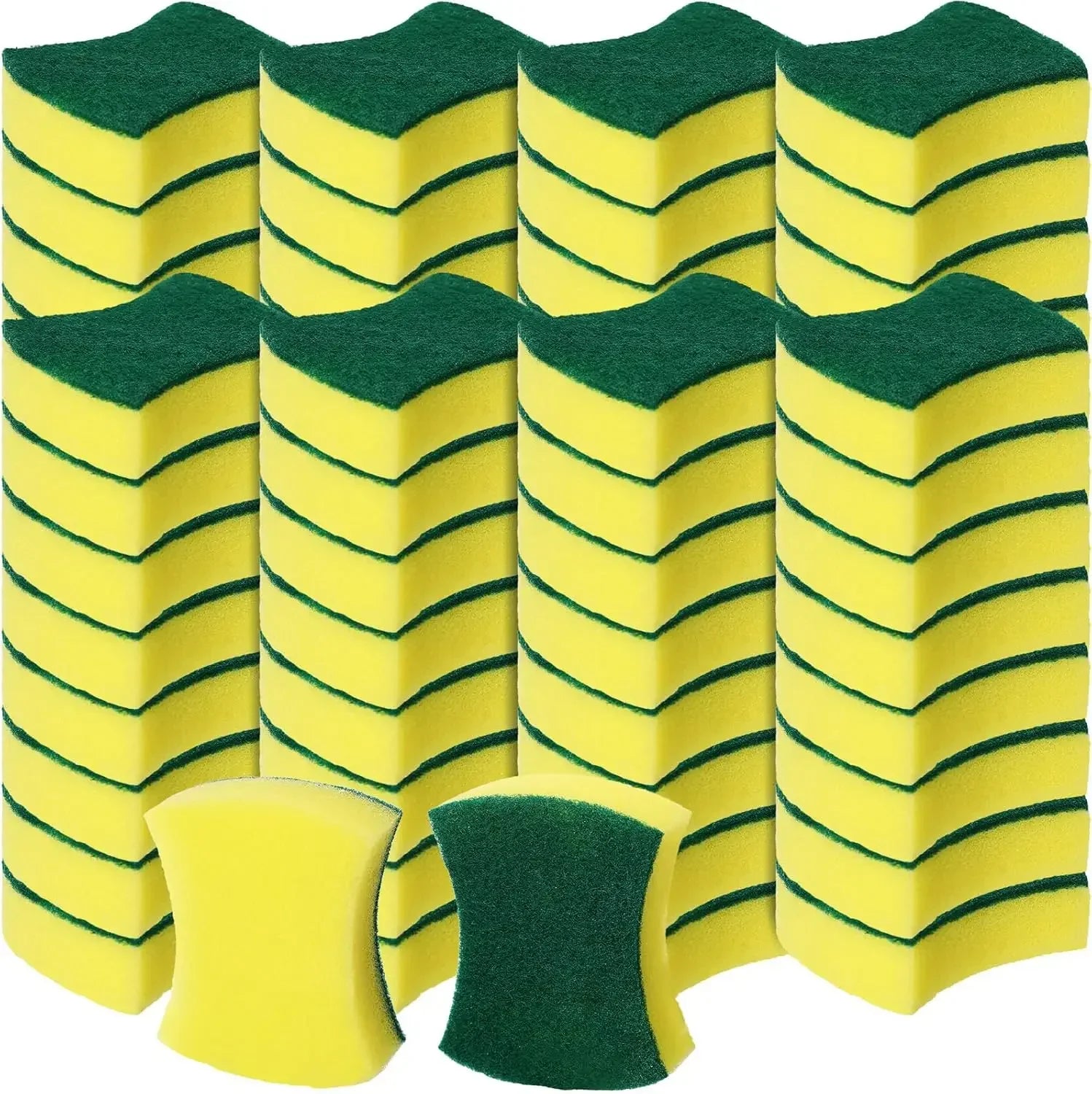 Magic Cleaning Sponges Double-sided Kitchen Sponge Wipes Reusable Pan Pot Dishwashing Scouring Pads Brush Clean Tools