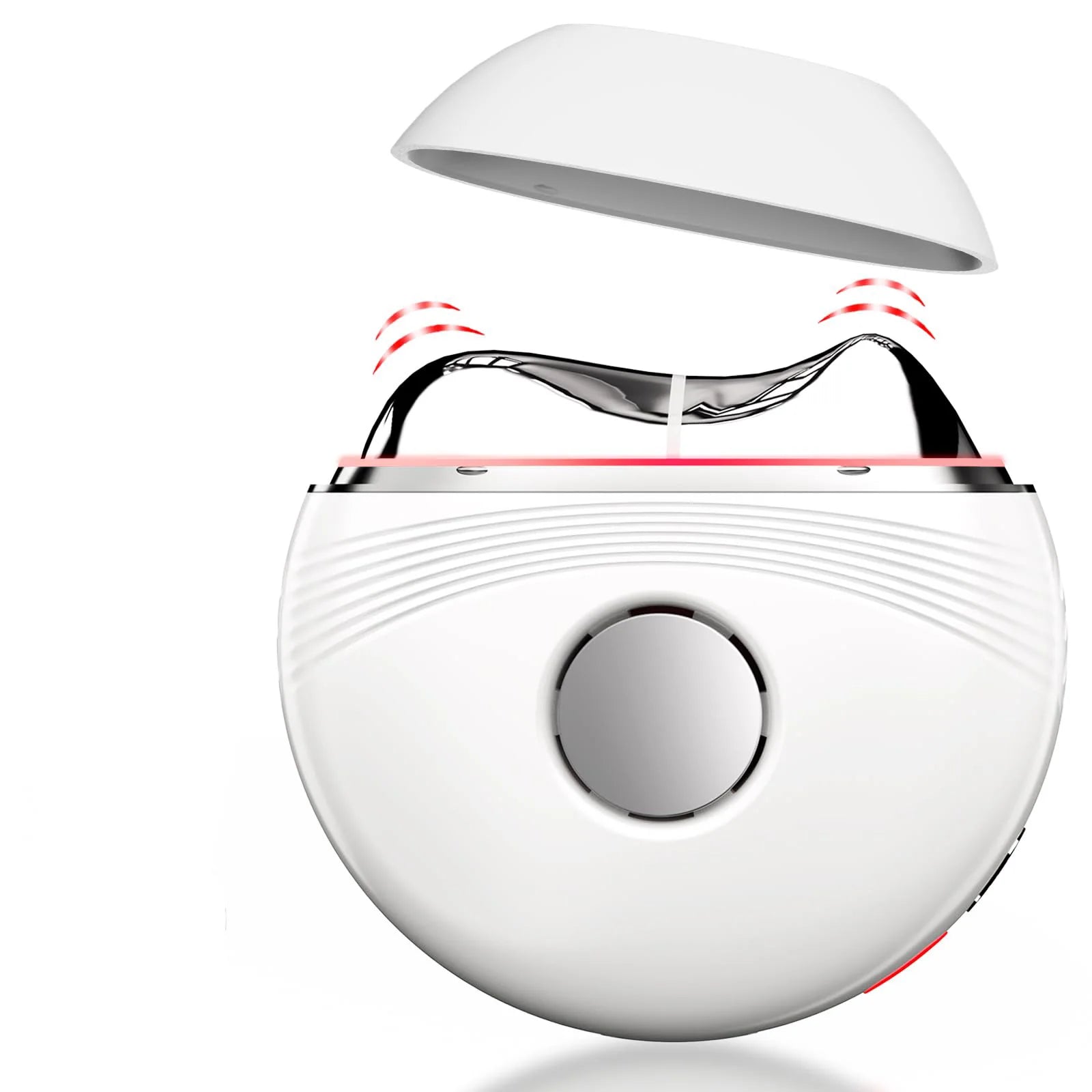 Hot and Cold Micro-current Beauty Instrument Vibrating LED Red and Blue Light Scraping Instrument, Household Neck Beauty Massage