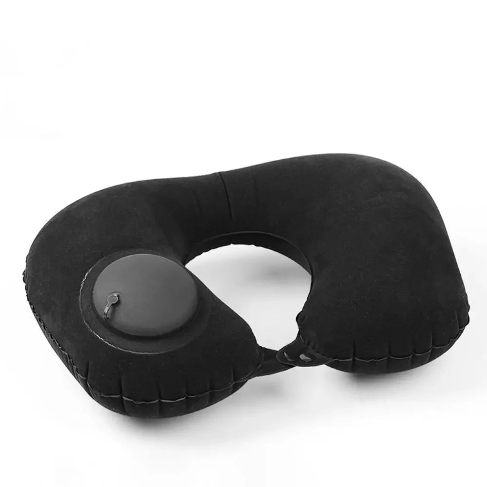 U-Shape Inflatable Neck Pillow Automatic Inflatable Super Light Cervical Pillow Head Rest Press to inflate Travel Pillows