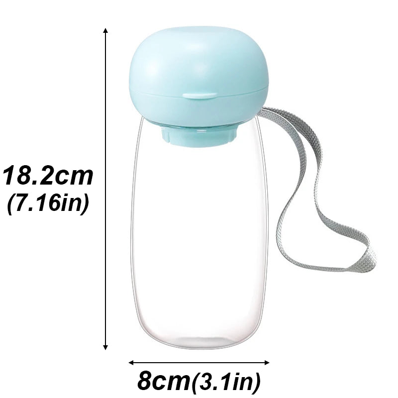 300/550ml Portable Food Grade Material Dog Cat Travel Pet Water Cup Feeding With Lanyard For Small Medium Cats Dogs Pet Supplies