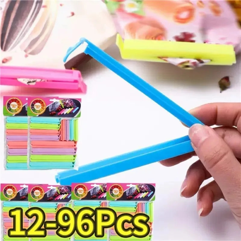 Portable Kitchen Storage Food Snack Seal Sealing Bag Clips Sealer Clamp Plastic Tool Kitchen Accessories Food Bag Clips