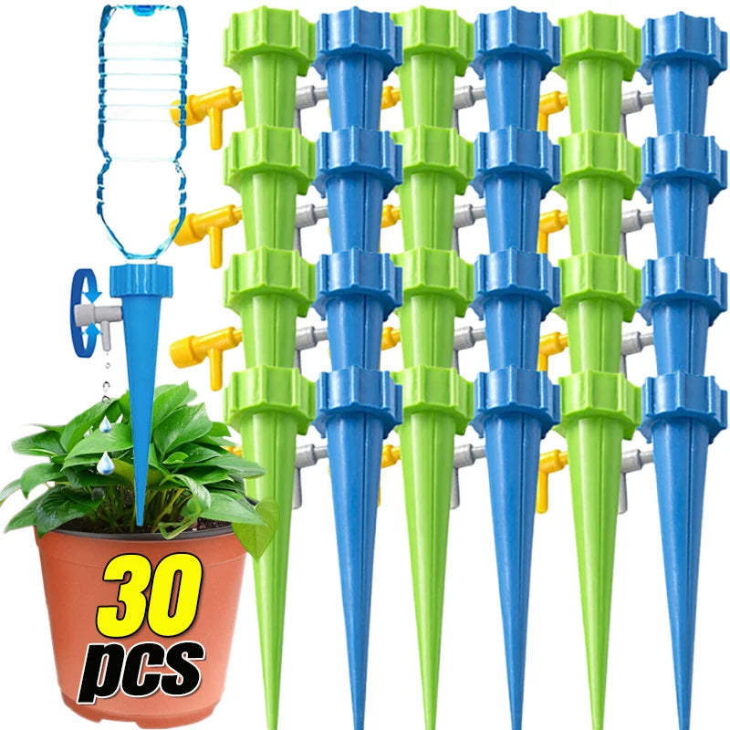 Automatic Watering Drip Kits Self Watering Spike For Flower Plants Adjustable Auto Water Dripper Device Garden Supplies