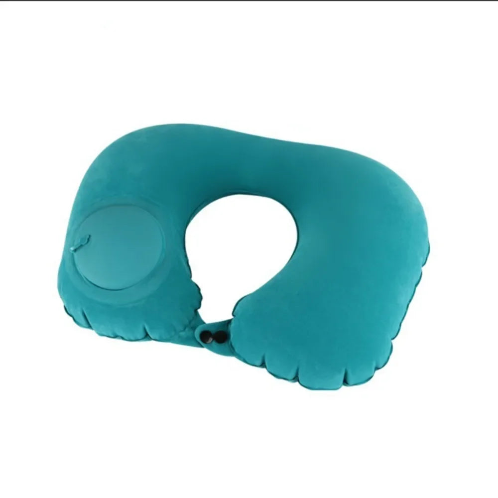 U-Shape Inflatable Neck Pillow Automatic Inflatable Super Light Cervical Pillow Head Rest Press to inflate Travel Pillows