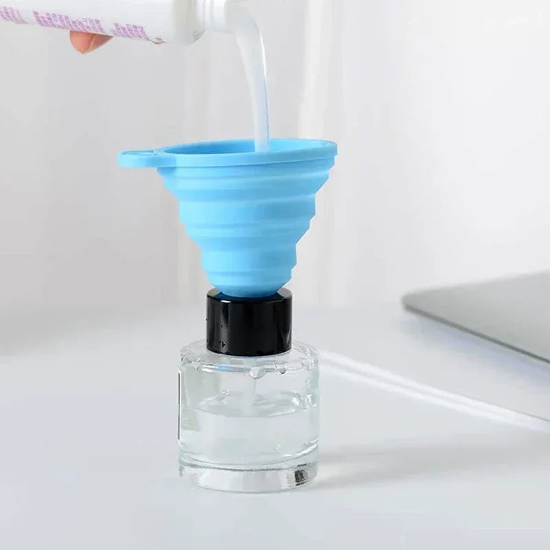 Foldable Silicone Funnel Collapsible Universal Funnels Beer Oil Liquid Hopper Kitchen Cooking Accessories Engine Tools Trechter