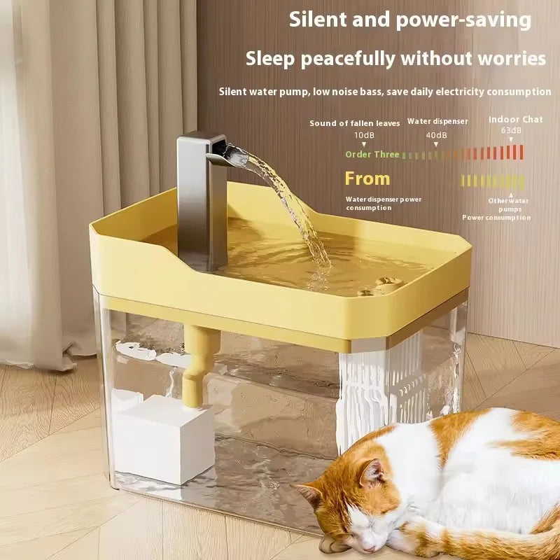 Cat Water Fountain Cat automatic water dispenser filters circulating flowing water intelligent pet automatic water dispenser