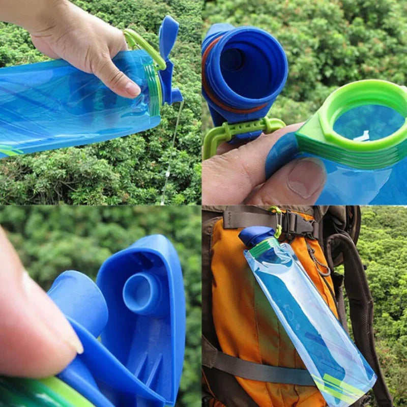 Portable Ultralight Foldable Water Bag Duckbill Folding Sports Outdoor Fitness Cycling Portable Storage Large Capacity Water Bag