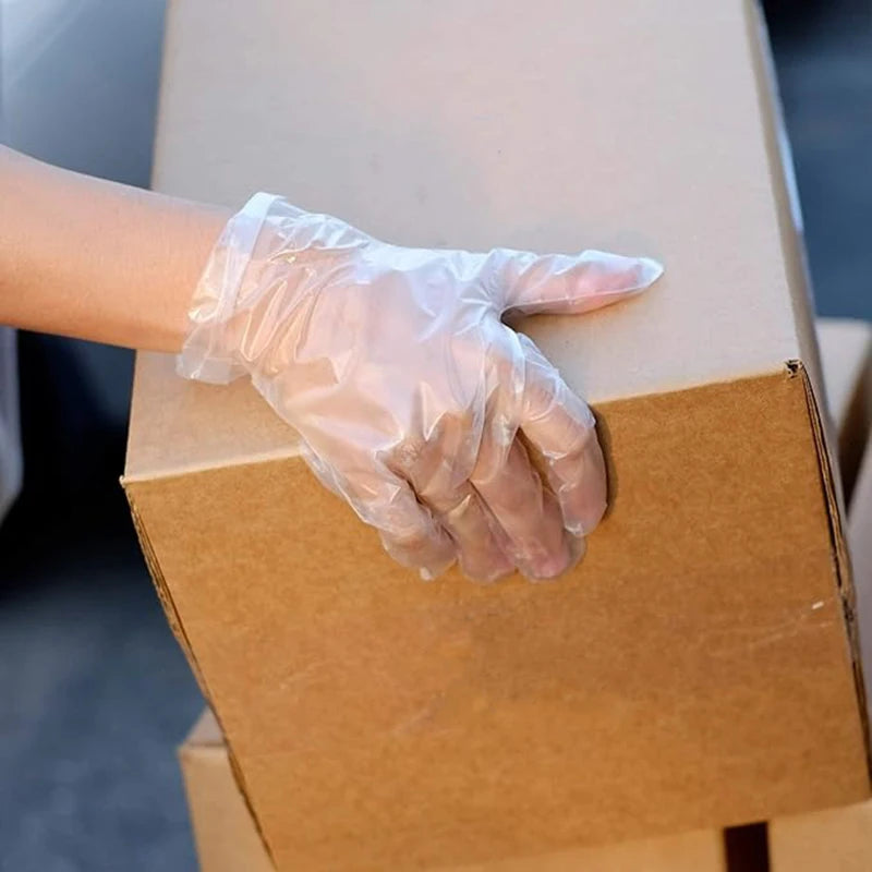 Disposable TPE Gloves Household Cleaning TPE Gloves Kitchen Bathroom Beauty Hairdressing Waste Disposal