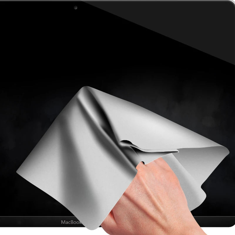 Ultra-Soft Microfiber Cleaning Cloths Notebook Screen Keyboard Protector For MacBook Pro 13-14/15-16 Inch