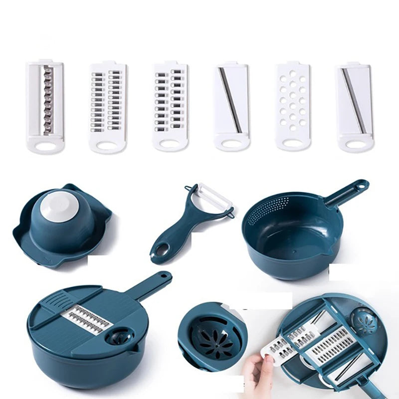 Kitchen Multifunctional Salad Utensils Vegetable Chopper Carrot Potato Manual Shredder Kitchen Cooking Vegetable Tools Gadgets