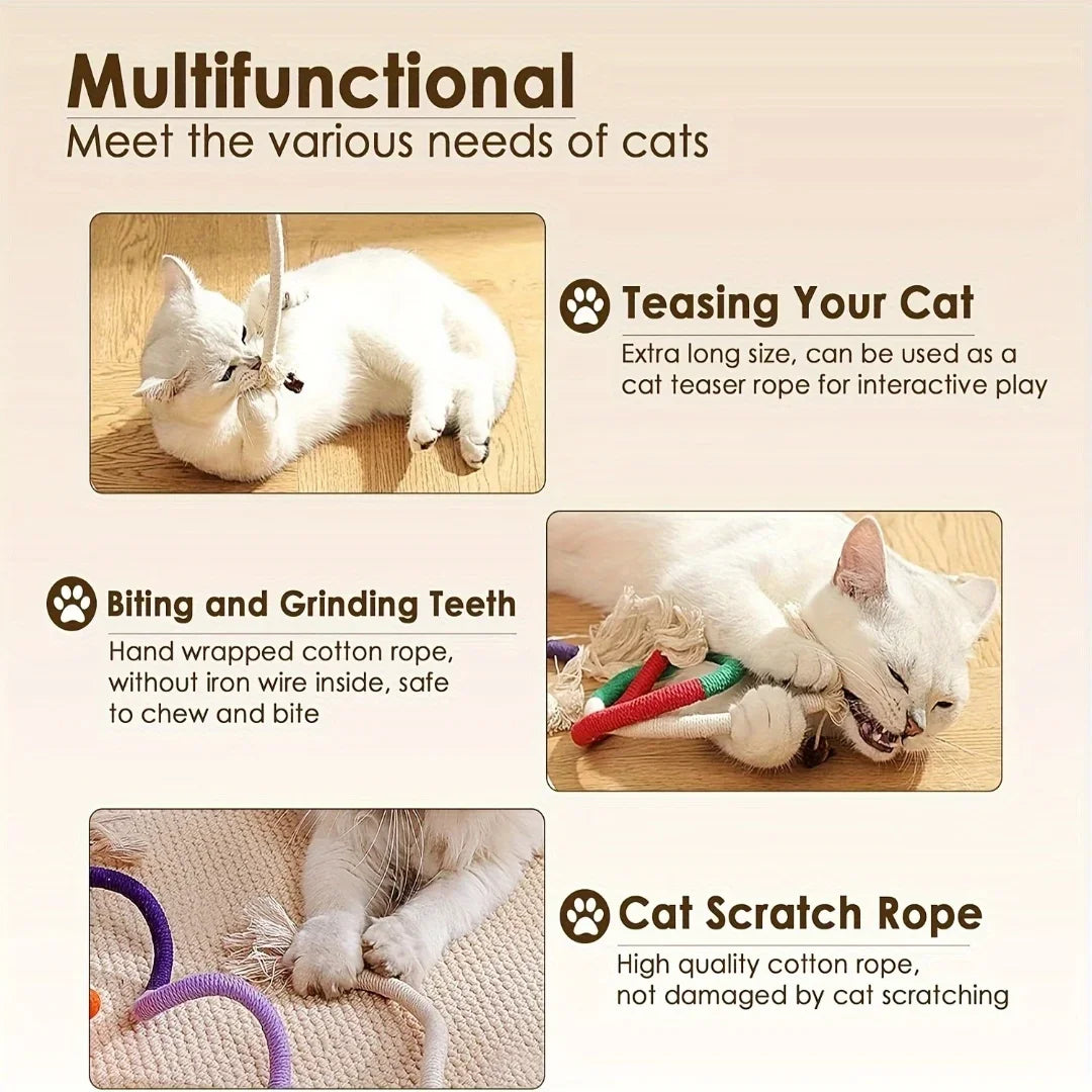 Cat toys cat teasers kitten galls teething and chew-resistant feathers cat self-entertainment and boredom relief