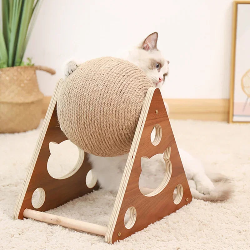 Cats Toy Cat Scratcher Sisal Rope Ball Kitten Interactive Grinding Paws Toys Scratch Board Pet Furniture Accessories Supplies