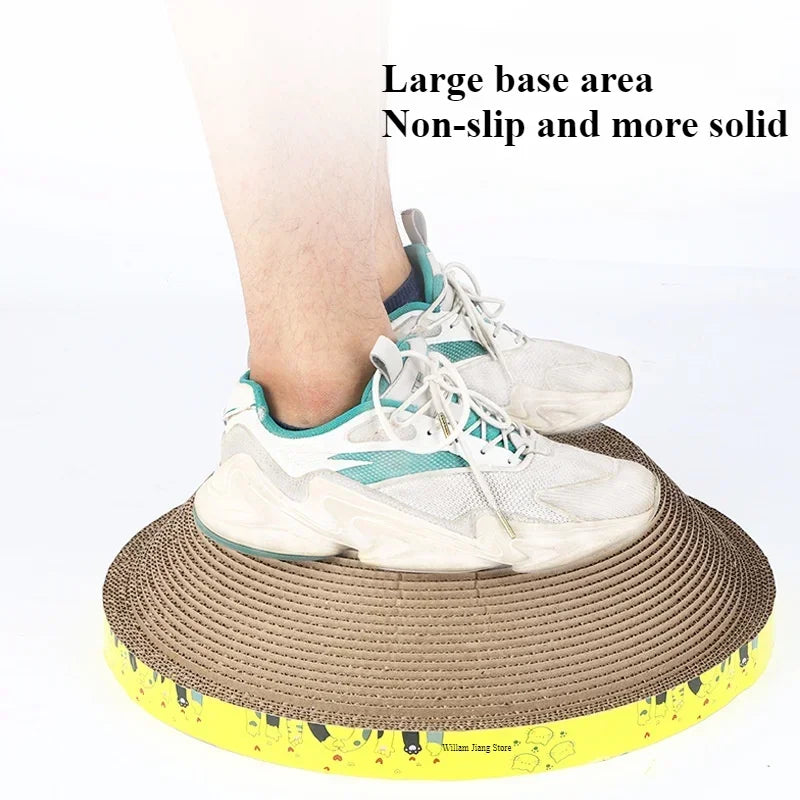 Pet Bed for Cat Supplies Claw Grinding Toys for Cats Oval Corrugated Paper Protective Furniture Cat Scratching Board Accessories
