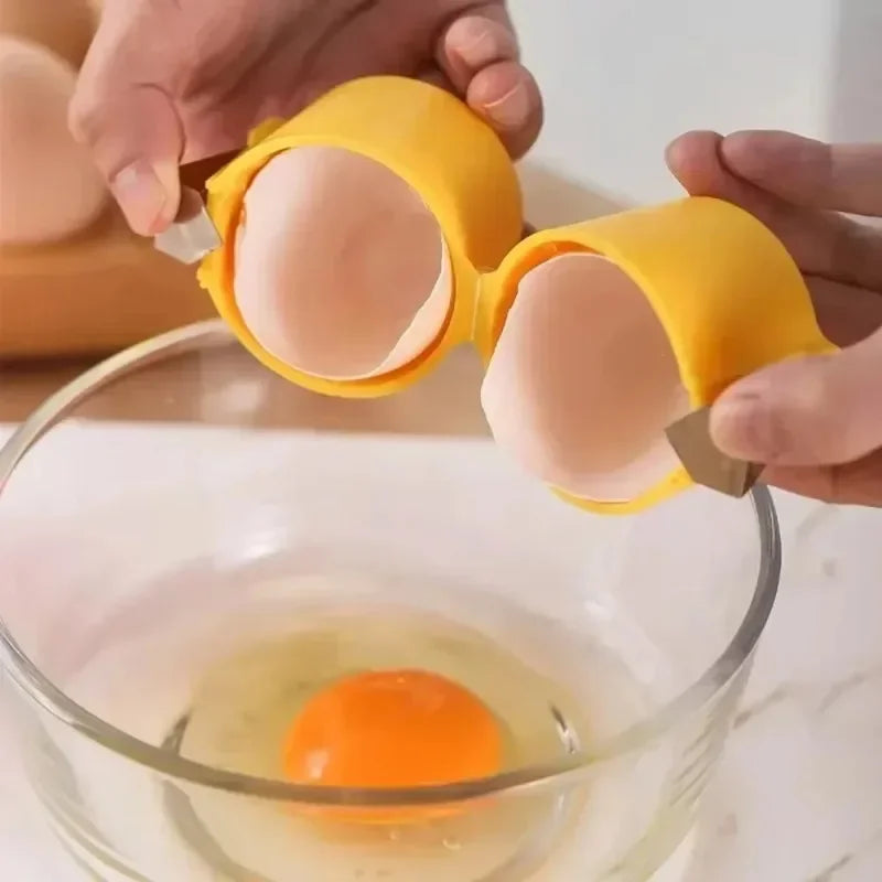 New Egg Shell Opener Press Egg Shell Separator Portable Egg Opener Kitchen Handheld Egg Shell Crusher Household