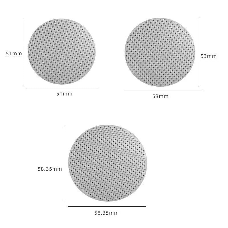 51/53/58mm Reusable Coffee Puck Screen 304 Stainless steel Double Layer Coffee Filter Fine Mesh Professional Espresso Accessory
