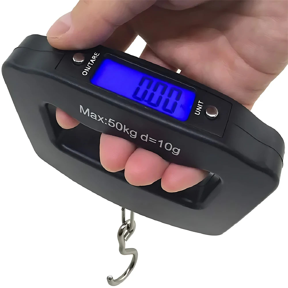 50kg/10g Digital Luggage Scale Electronic Portable Suitcase Travel Weighs with Backlight Electronic Travel Hanging Scales