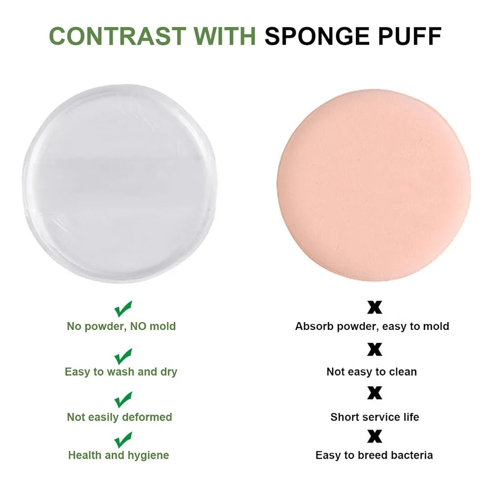 Silicone Cosmetic Puff Soft Makeup Blender Beauty Sponge for Liquid Foundation BB Cream Power Puff Make Up Accessories