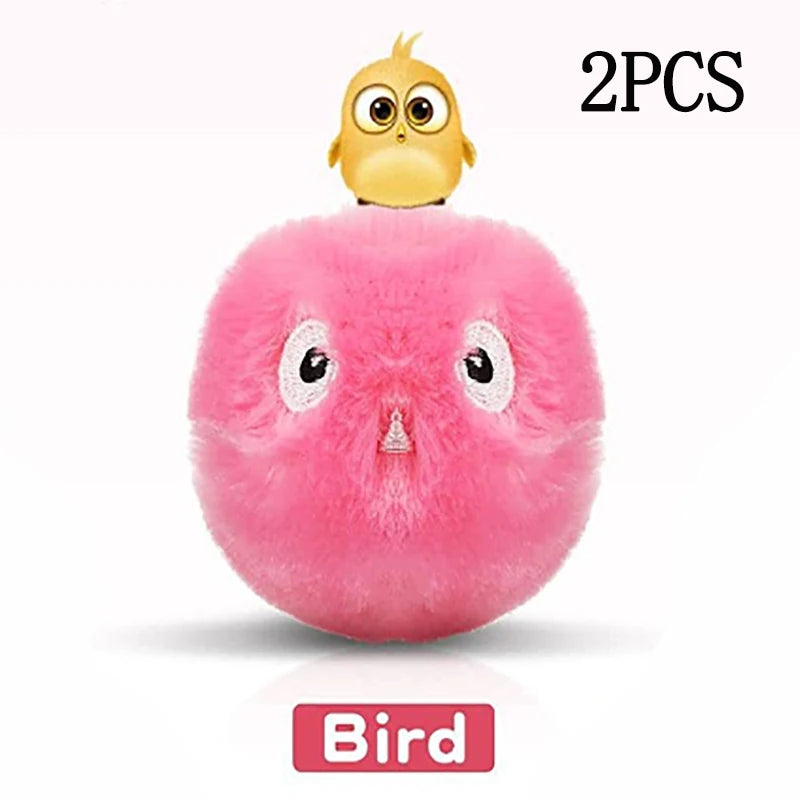 Interactive Ball Smart Cat Toys Plush Electric Catnip Training Toy Kitten Touch Sounding Pet Product Squeak Toy Ball