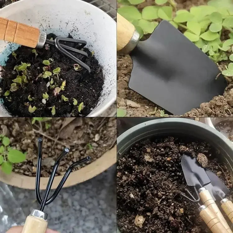 Scoop Handle Rake Gardening Potting Tool Sharp-nosed Shovel Gardening Shovel Flower Shovel Mini Garden Shovel Garden Trowel