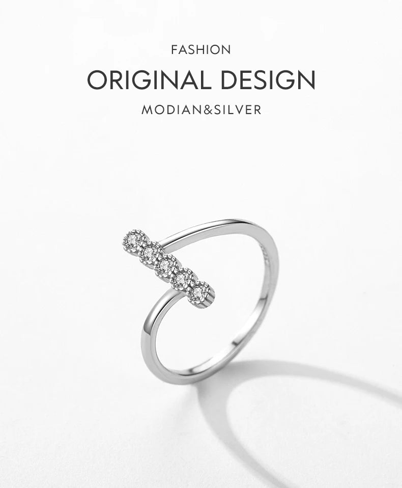 MODIAN Authentic 925 Sterling Silver Fashion Delicate Finger Rings For Women Wedding Engagement Fine Jewelry Anel Accessories